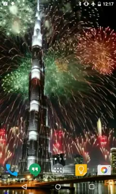 Dubai Fireworks Live Wallpaper android App screenshot 3